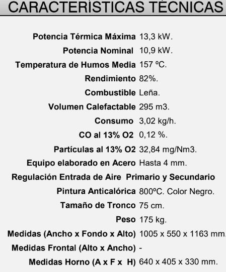 HORNO LEÑA FM MODELO HL-200 F - Imagen 5