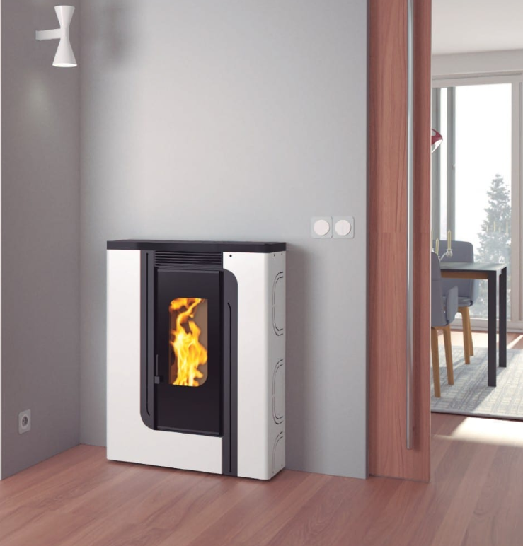 ESTUFA DE PELLETS AIRE PASILLO 9KW FM MODELO BP-300