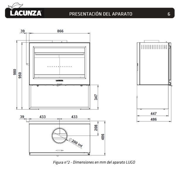 ESTUFA DE LEÑA LUGO DE LACUNZA - Imagen 5