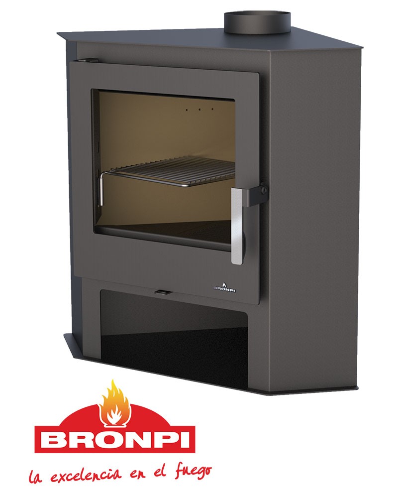 ESTUFA DE LEÑA BRONPI RINCÓN MODELO LERMA - Imagen 2