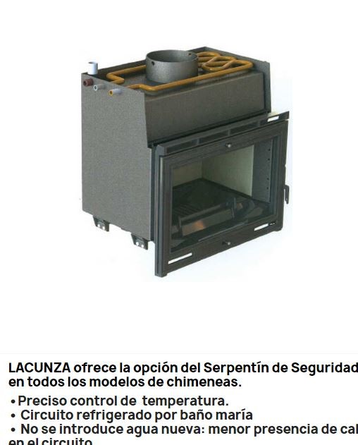 ESTUFA CALEFACTORA DE LEÑA LACUNZA MODELO SAKAN 20 - Imagen 4