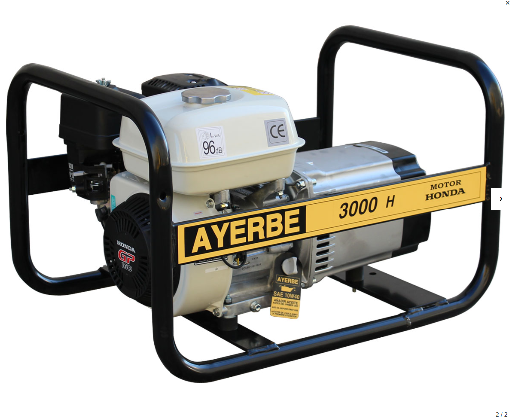 GENERADOR AYERBE 3000 H-MN HONDA GP-160 - Imagen 3