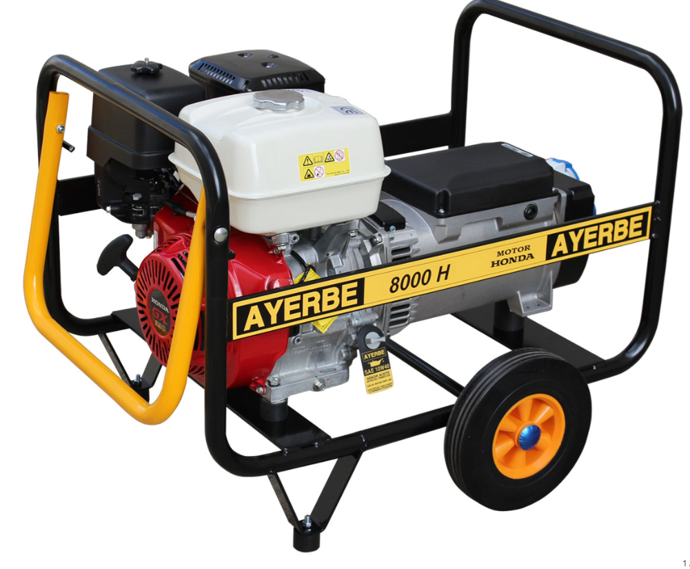 GENERADOR AYERBE 8000 H-MN HONDA GX-390 - Imagen 3