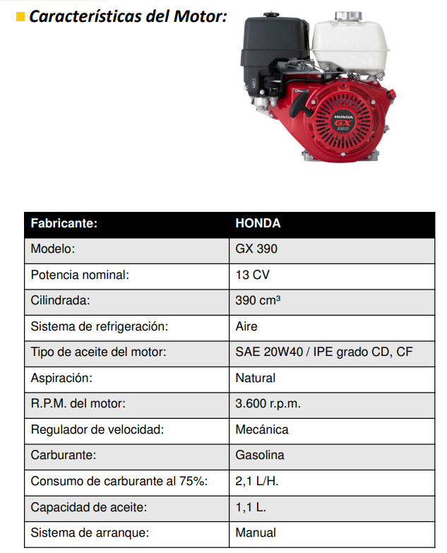 GENERADOR GASOLINA AYERBE 9500 H TX - Imagen 4