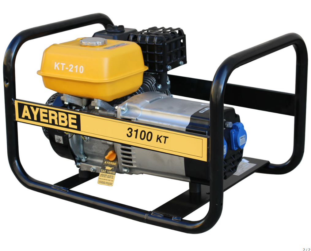 GENERADOR AYERBE 3100 MN A/E KIOTSU KT-168 - Imagen 3