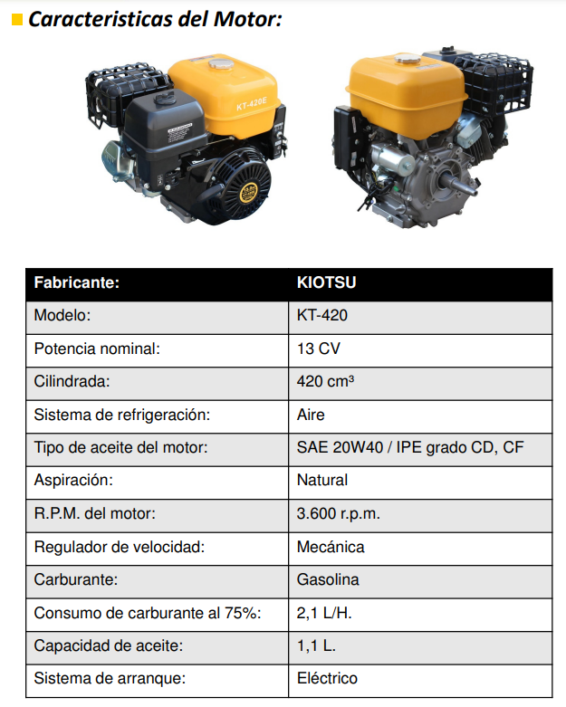 GENERADOR AYERBE 5000 MN E KIOTSU - Imagen 5