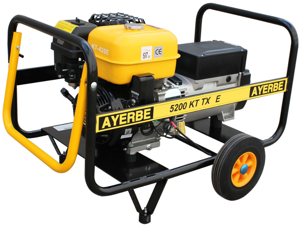 GENERADOR GASOLINA AYERBE 5200 KIOTSU ARRANQUE ELECTRICO - Imagen 3