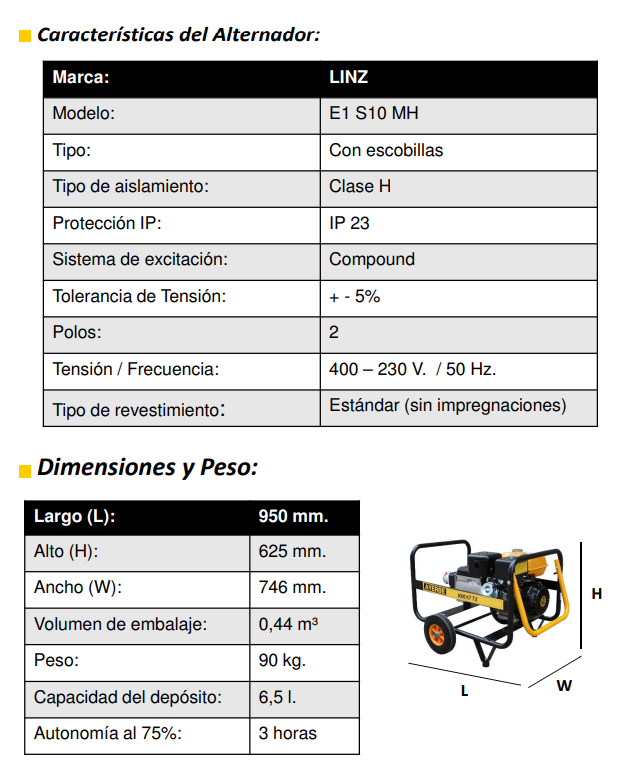 GENERADOR GASOLINA AYERBE 8000 KIOTSU TX - Imagen 6
