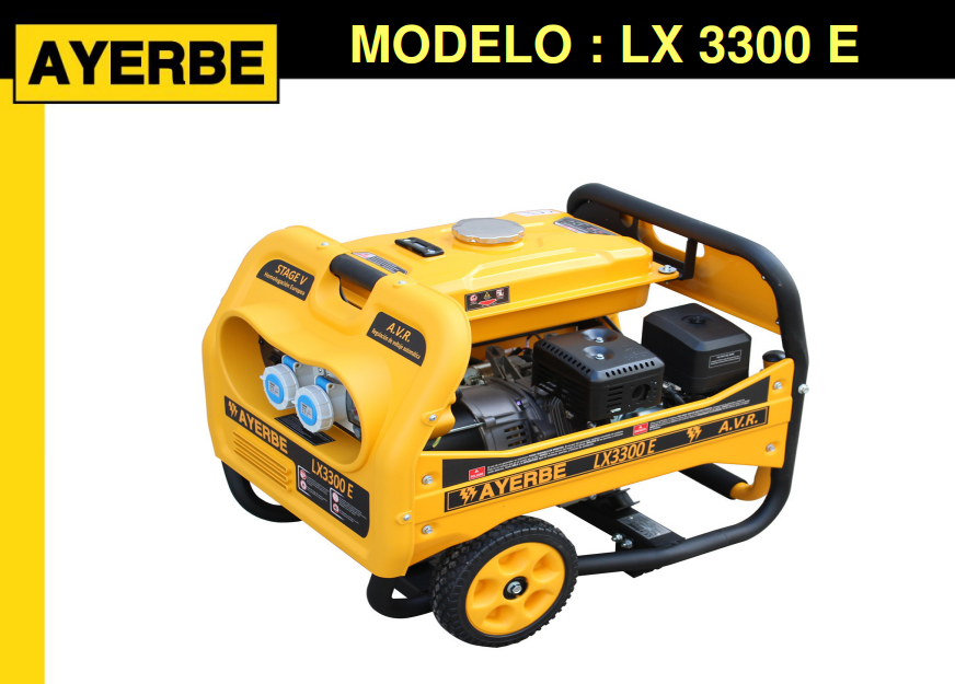 GENERADOR GASOLINA AYERBE LX3300 E - Imagen 2