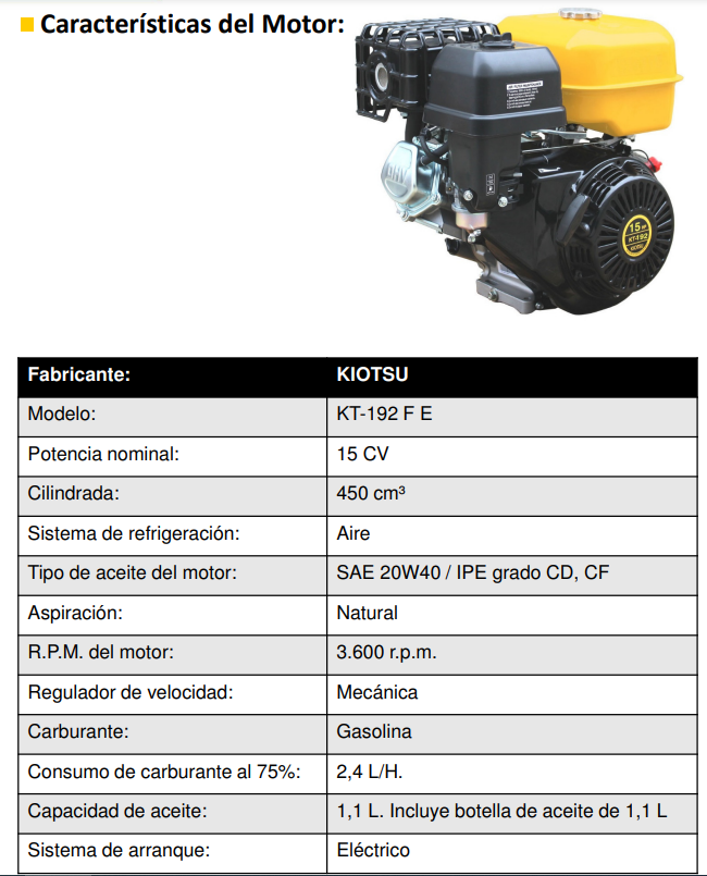 GENERADOR GASOLINA AYERBE LX7000 E - Imagen 4