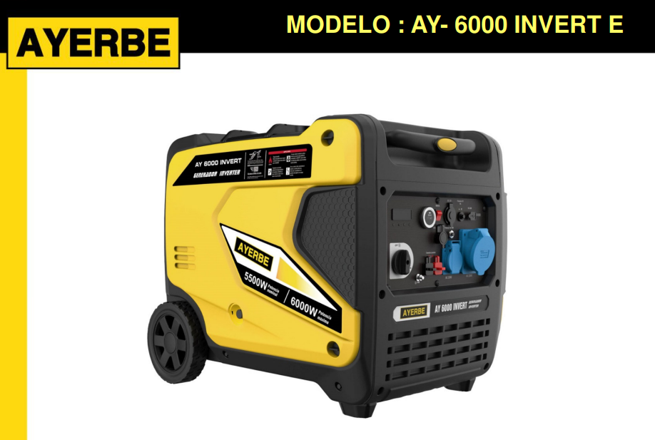 GENERADOR GASOLINA AYERBE 6000 INVERT E - Imagen 2