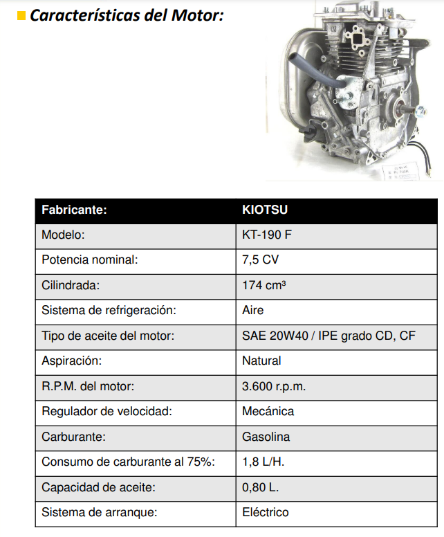 GENERADOR GASOLINA AYERBE 6000 INVERT E - Imagen 4