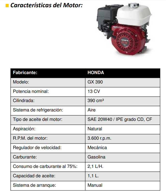 GRUPOS ELECTRÓGENOS Y MOTOSOLDADURAS - AYERBE 245 H – CC - Imagen 5