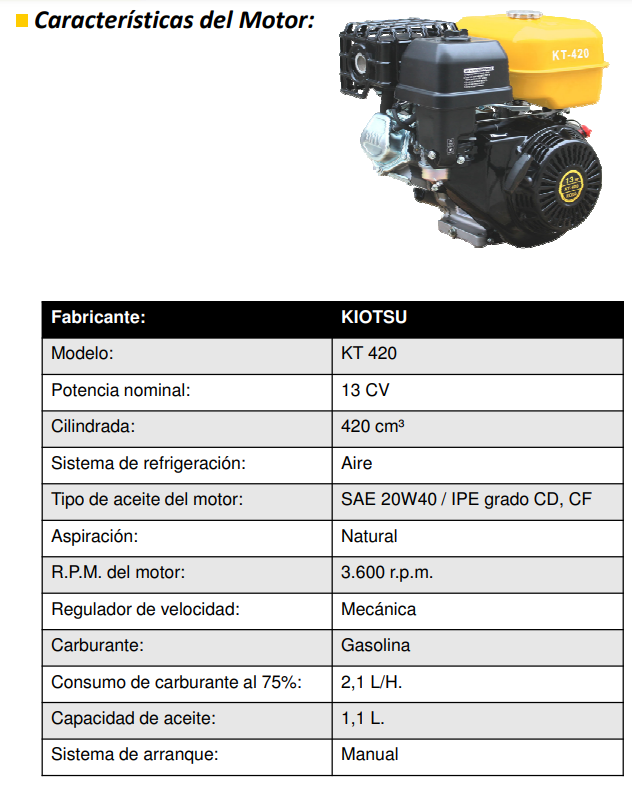MOTOSOLDADURA GASOLINA 255 KT CC - Imagen 5