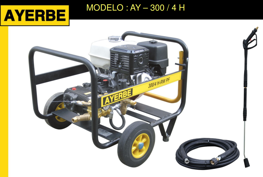 HIDROLIMPIADORA AYERBE 300 H MOTOR HONDA RW PF - Imagen 3