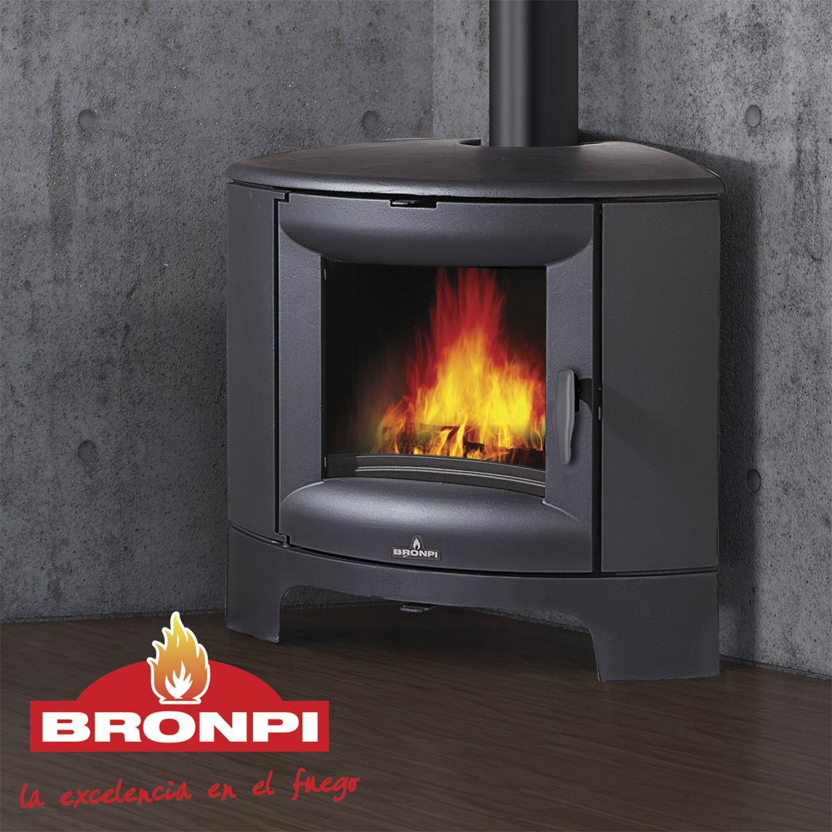 ESTUFA DE LEÑA FUNDICIÓN DE RINCÓN BRONPI MODELO BREMEN