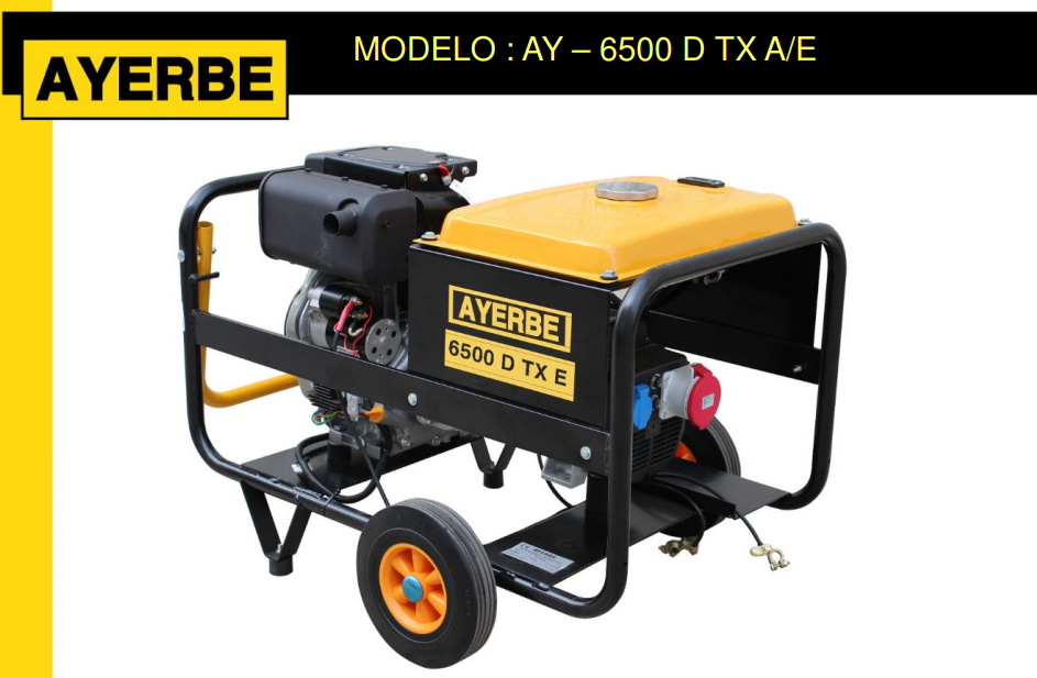 GRUPOS ELECTROGENOS 3000 R.P.M. DIESEL - AYERBE 6500 TX E - Imagen 3