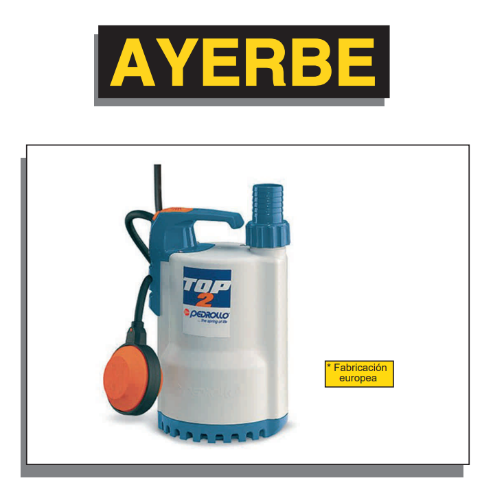 ELECTROBOMBAS SUMERGIBLES - AYERBE 320 TOP 4 Nm - Imagen 3