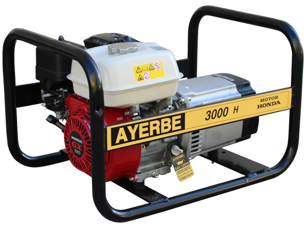 GRUPOS ELECTROGENOS 3000 r.p.m. GASOLINA - AYERBE 3000 – H – MN (GX)