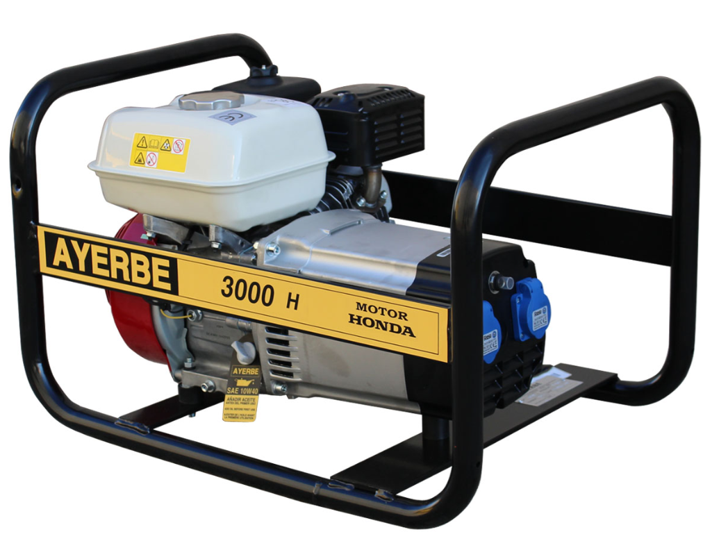 GRUPOS ELECTROGENOS 3000 r.p.m. GASOLINA - AYERBE 3000 – H – MN (GX) - Imagen 2
