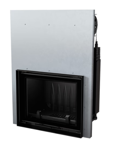 Chimenea de leña de hierro fundido KRATKI AMELIA 21 kW Ø 200 puerta elevable