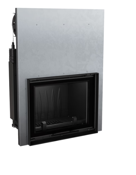 Chimenea de leña de hierro fundido KRATKI AMELIA 21 kW Ø 200 puerta elevable - Imagen 2