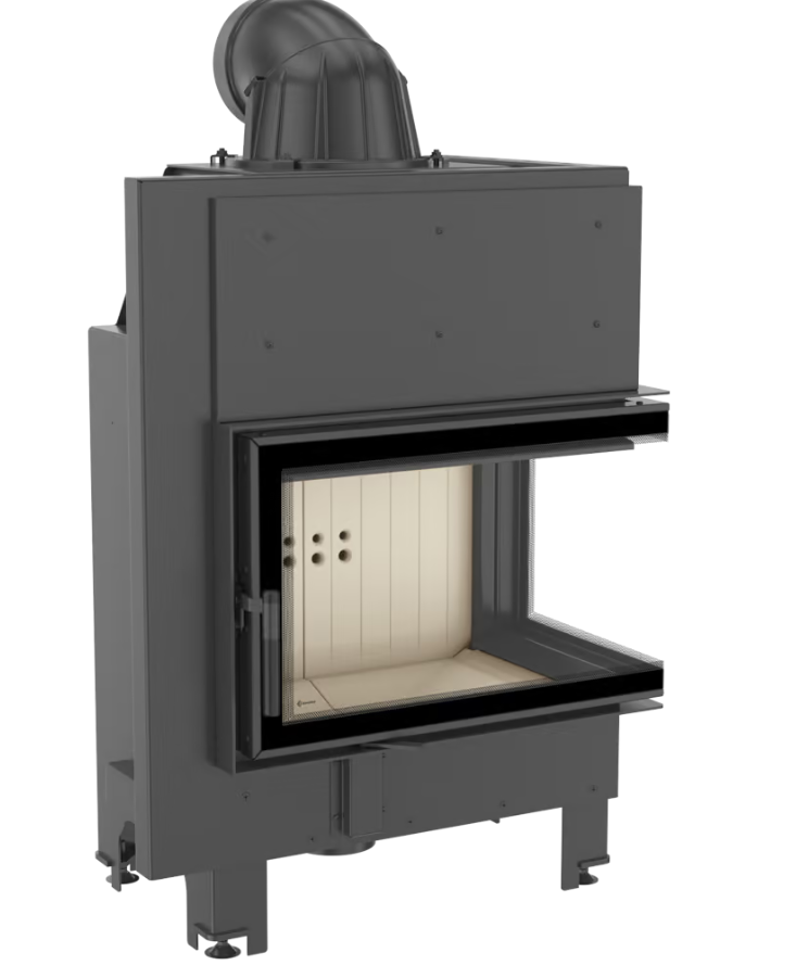 Chimenea de leña de acero KRATKI MBM derecha 10 kW Ø 200 - Imagen 2