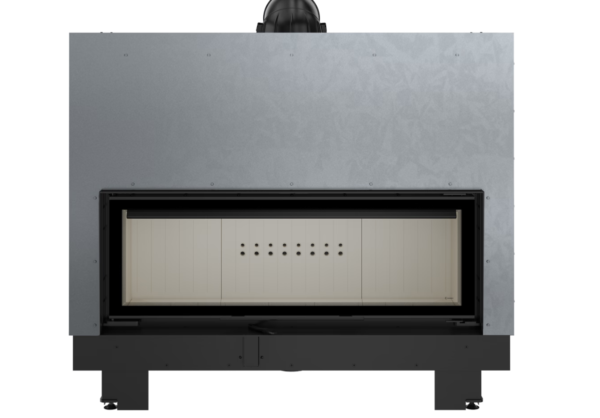 Chimenea de leña de acero KRATKI MB 20 kW Ø 200 guillotina - Imagen 3