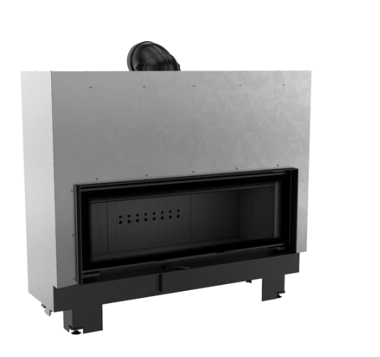 Chimenea de leña de acero KRATKI MB 20 kW Ø 200 guillotina - Imagen 5