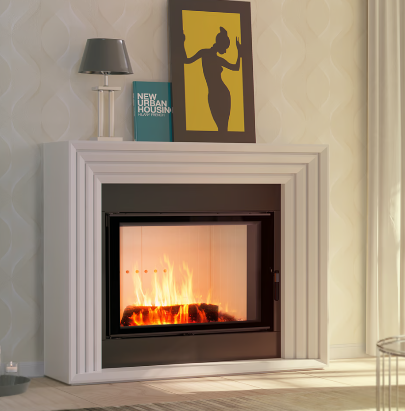 Chimenea de leña de acero KRATKI LUCY 15 kW