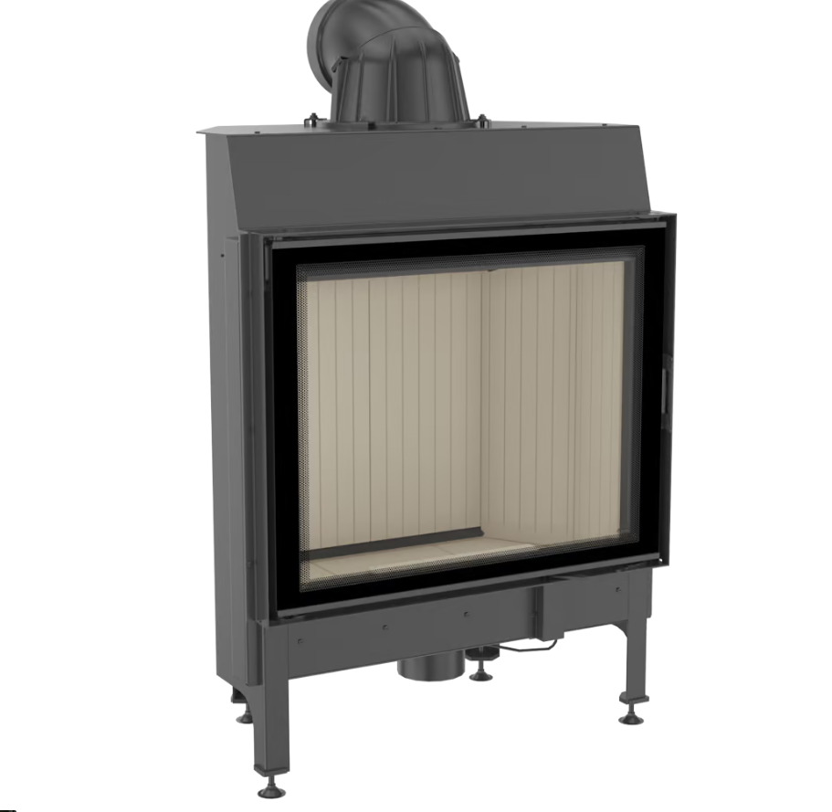 Chimenea de leña de acero KRATKI NADIA 13 kW Ø 200 - Imagen 2