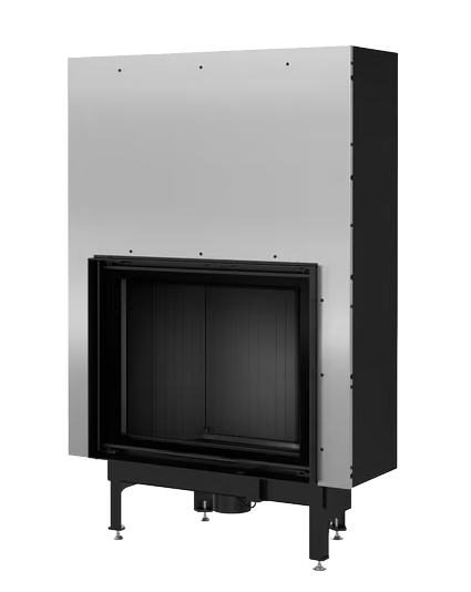 Chimenea de leña de acero KRATKI NADIA 13 kW Ø 200 puerta elevable - Imagen 3