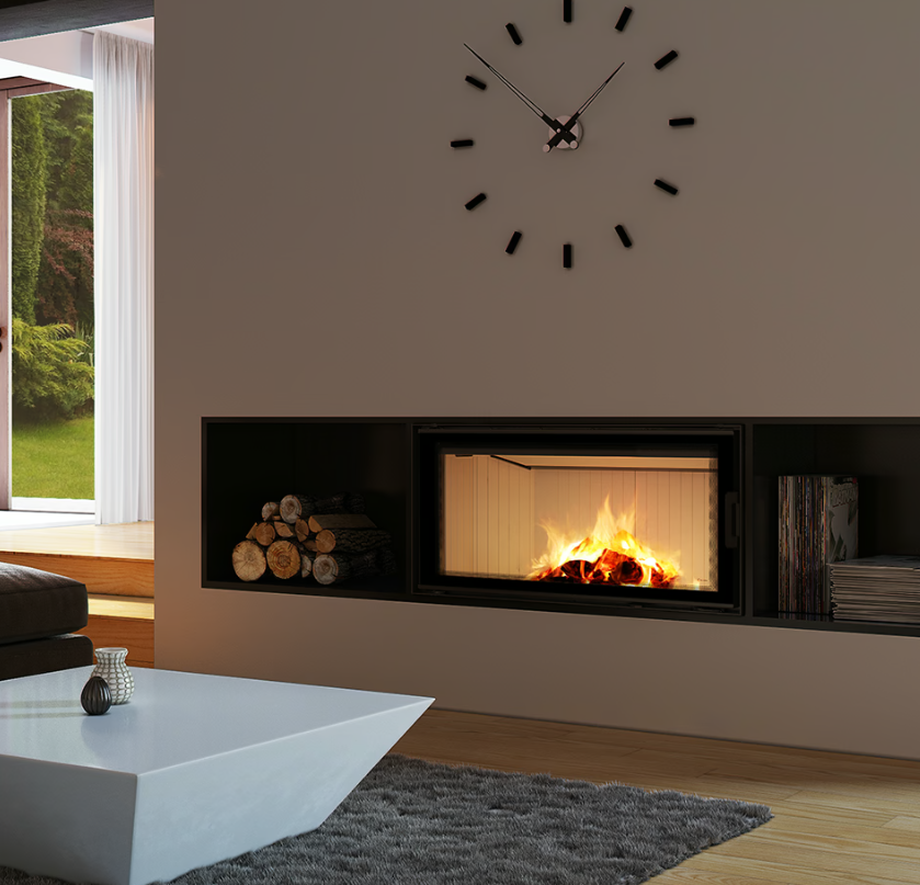 Chimenea de leña de acero KRATKI NADIA 14 kW