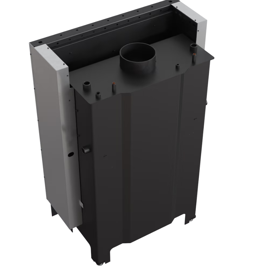 Chimenea de agua de leña KRATKI MBA 17 kW puerta elevable - Imagen 3