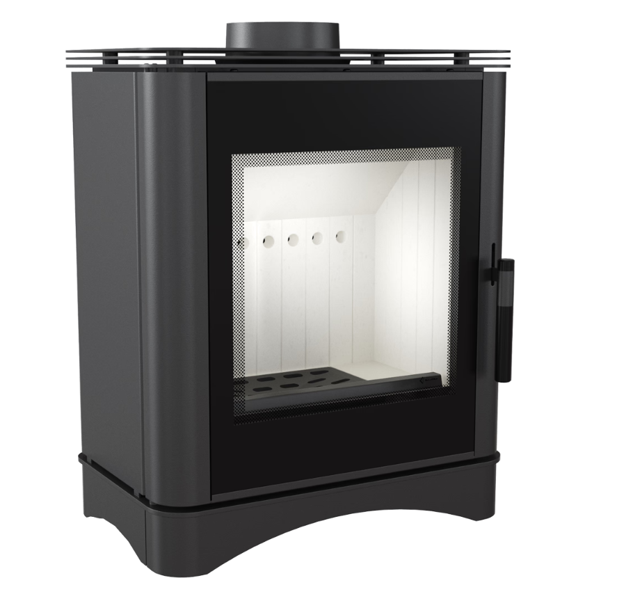 Estufa de leña de acero KRATKI VEGA Ø 150 6 kW