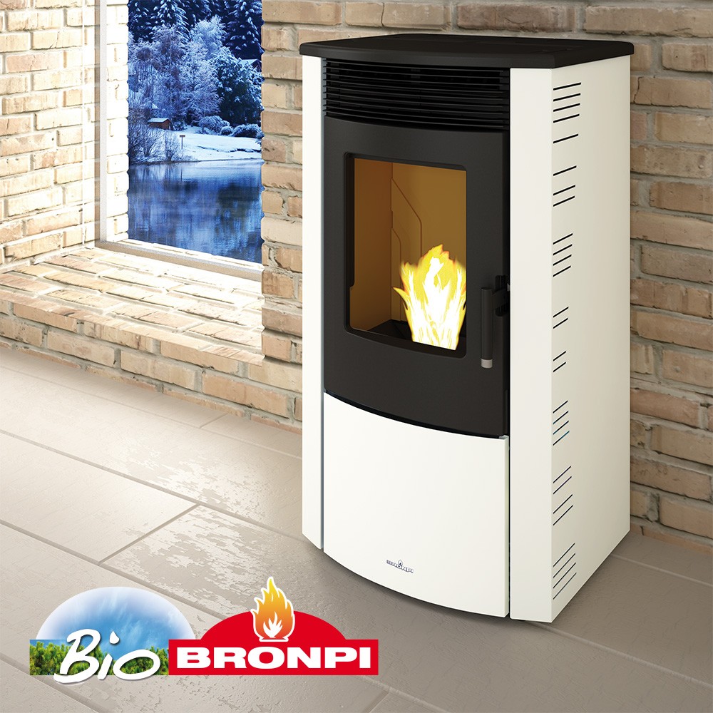 ESTUFA DE PELLET BRONPI MODELO ABRIL EXTRA 11 KW
