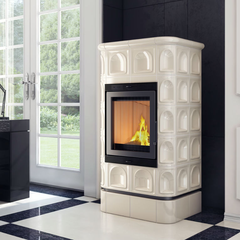 Chimenea de leña de acero KRATKI BLANKA 8 kW Ø 160
