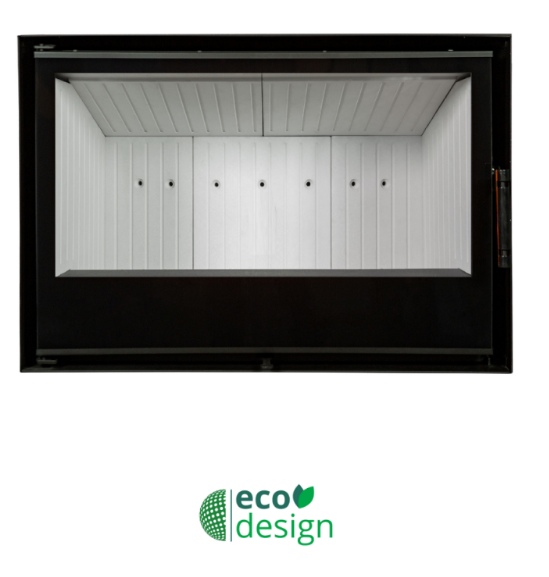 INSERTABLE DE LEÑA CANALIZABLE METLOR MODELO ELOS ECOLUX 80