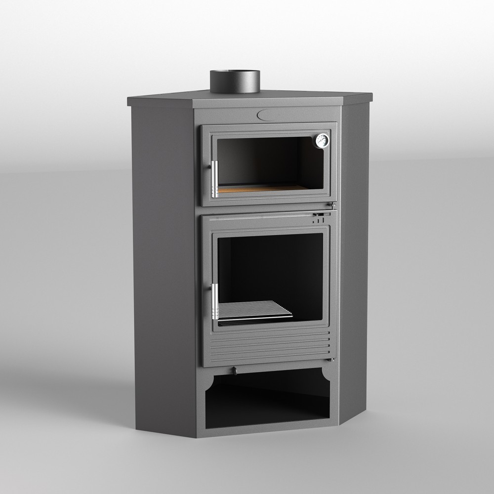 ESTUFA LEÑA RINCÓN CON HORNO FM MODELO M-105 H - Imagen 3