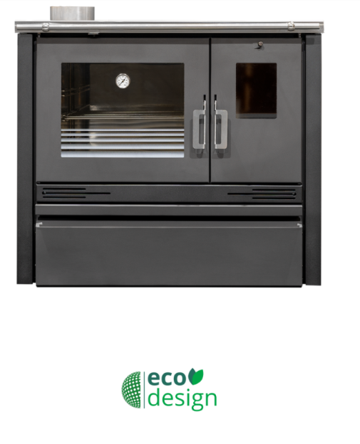 COCINA DE LEÑA METLOR MODELO ME16 BLACK PV - Imagen 2