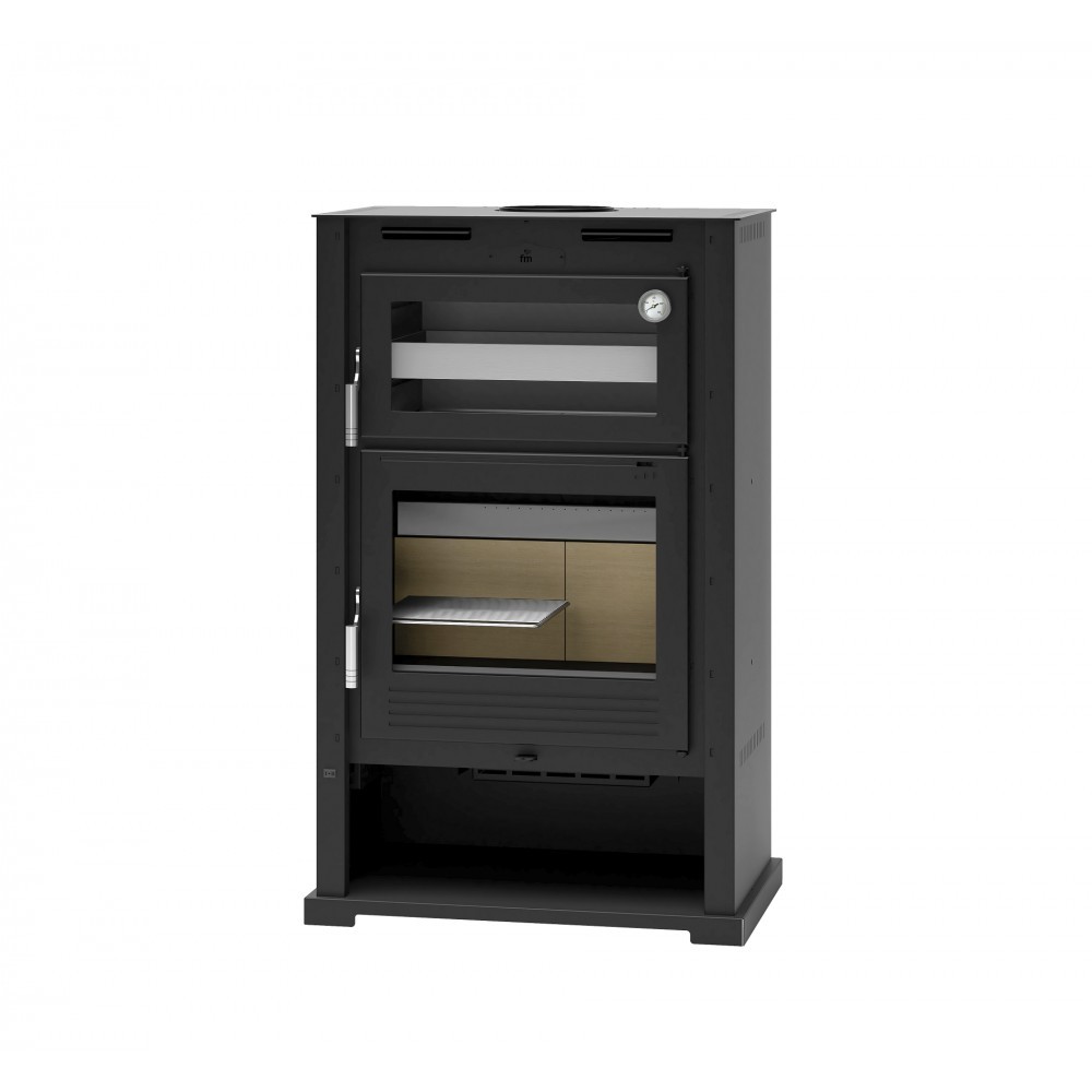 ESTUFA DE LEÑA CON HORNO Y VENTILADOR TANGENCIAL FM MODELO M-107 T - Imagen 2