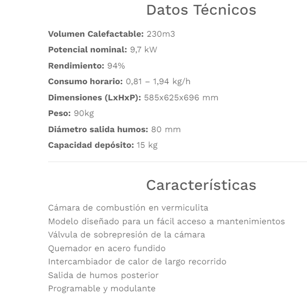 INSTERTABLE FABRICALOR MODELO INSERT 10 - Imagen 4
