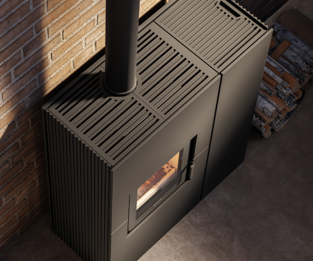 ESTUFA HÍBRIDA GIROLAMI MODELO TWIN SLIM - Imagen 3