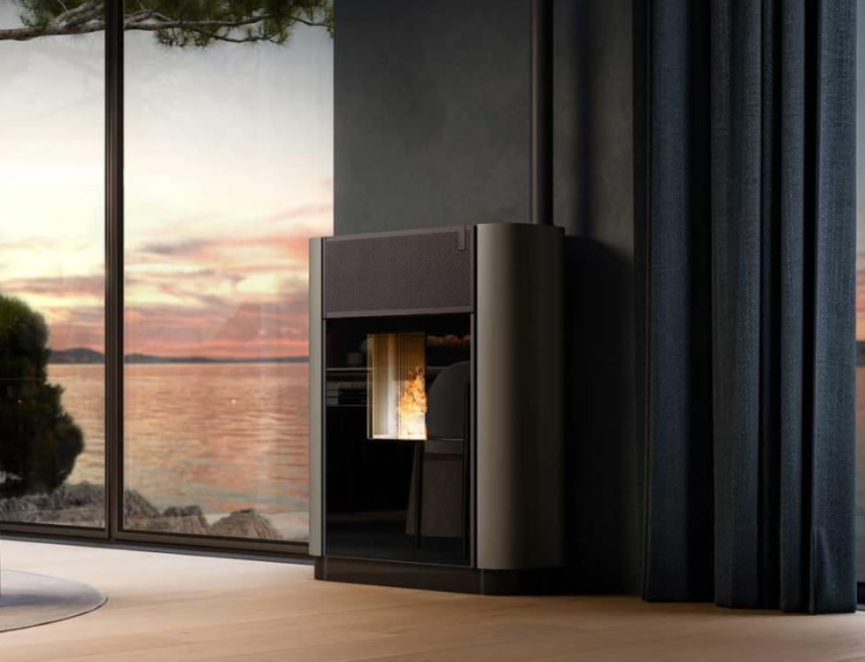 ESTUFA DE PELLET GIROLAMI MODELO SLIM 12