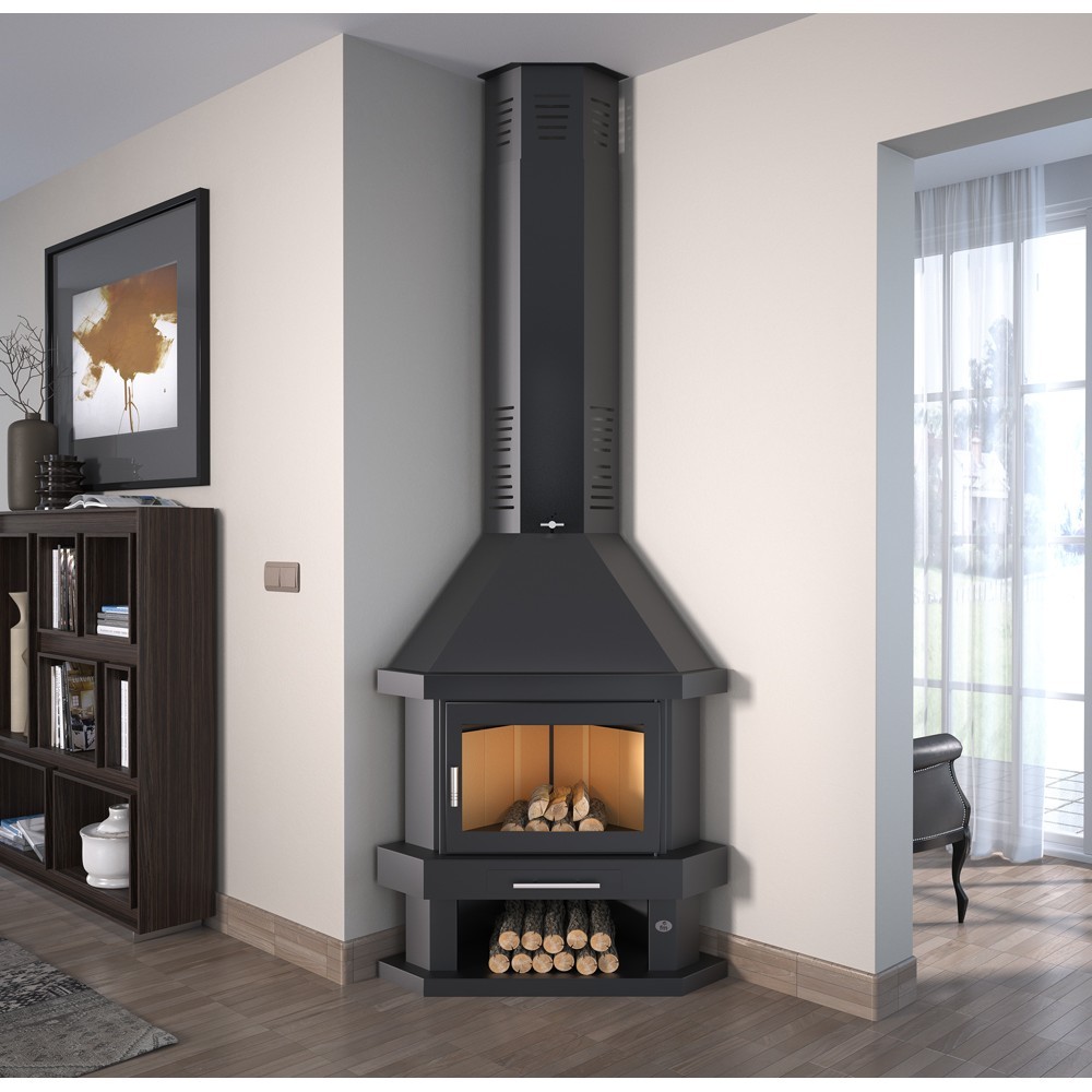 CHIMENEA LEÑA RINCÓN FM MODELO C-100-R