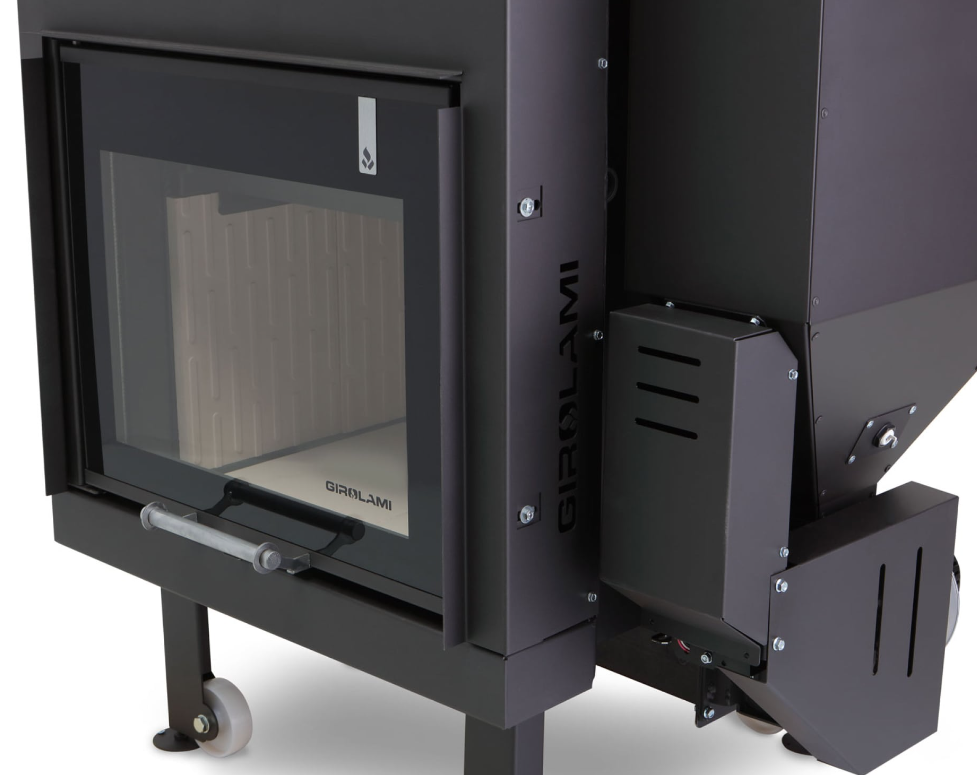 TERMOCHIMENEA HÍBRIDA AUTOMÁTICA DE LEÑA Y PELLET GIROLAMI MODELO TC BIO EVO 70 - Imagen 3