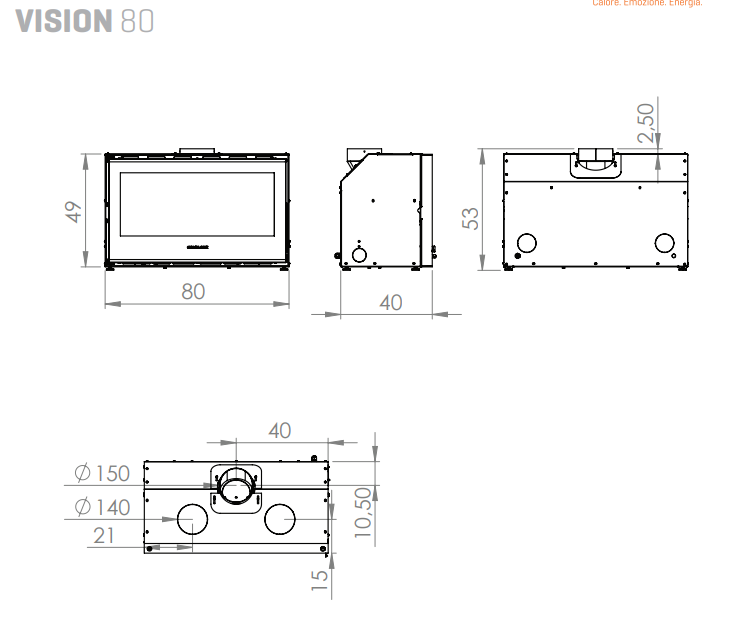 INSERTABLE GIROLAMI MODELO VISIÓN 80 - Imagen 4