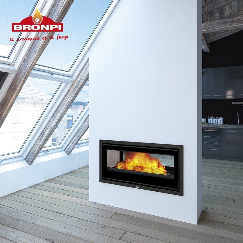 INSERTABLE DE LEÑA DOBLE CARA CAIRO 110-D BRONPI
