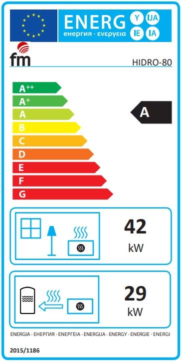 INSERTABLE HOGAR HIDRO 80 CM DE 26 KW FM MODELO HIDRO-80 - Imagen 3