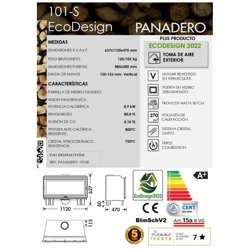 INSERTABLE C-101 S DE PANADERO